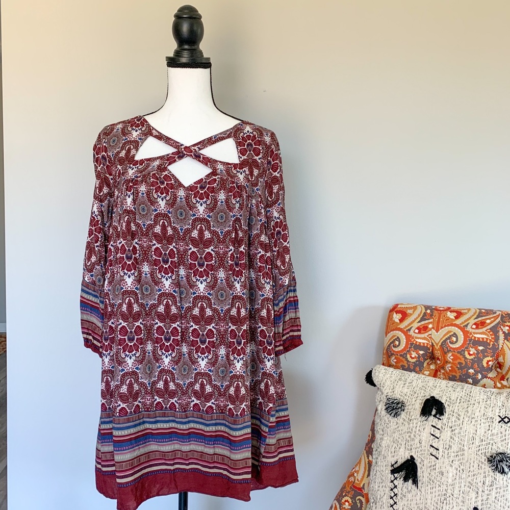 Entro medium boho dress EUC - Picture 1 of 6
